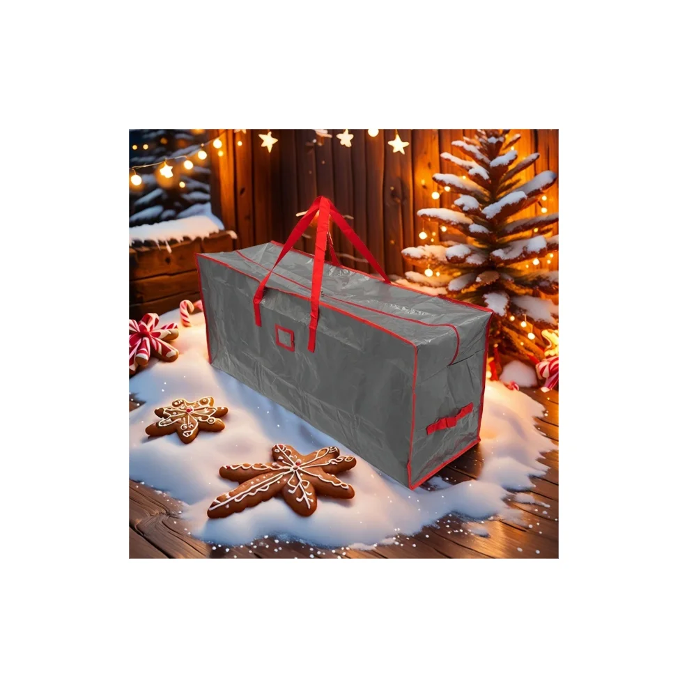 شجرة عيد الميلاد حقيبة تخزين طوي عيد الميلاد الديكور إكليل حقيبة التخزين متعددة الوظائف أكسفورد حقيبة ملابس الصف كيس التخزين #5