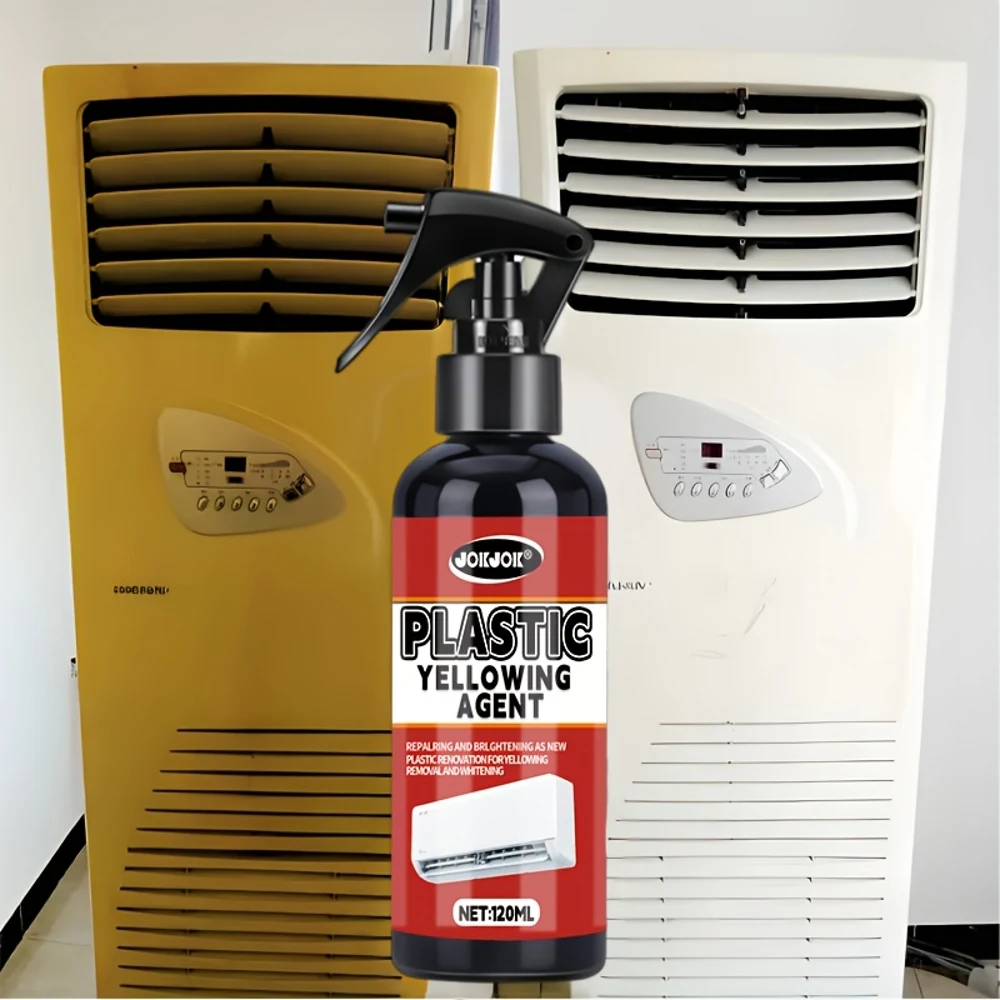 120ml Multi-Functional Plastic Yellowing Remover & Air Conditioner Repair Agent - Suitable for AC Units, Furniture, and Car Inte
