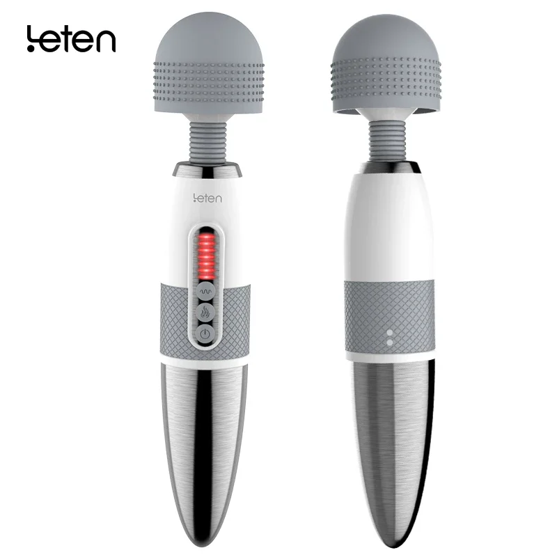 

Leten Huge Head Vibrator for Female Masturbation Orgasm, AV Magic Wand Massager Nipple Clitoris Stimulator Sex Toys for Woman