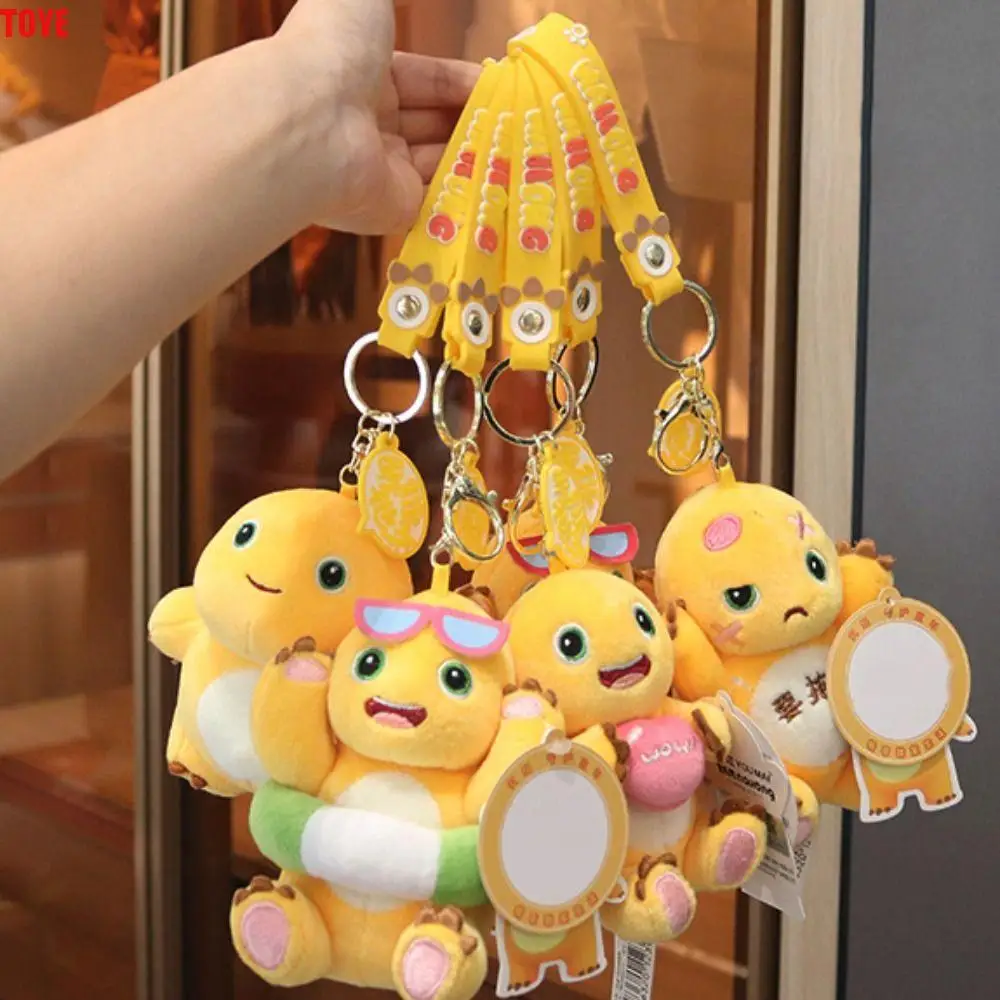 

PP Cotton Little Dinosaur Pendant Fluffy Collection Milk Dragon Plush Toy Nailong Cartoon Milk Dragon Plush Keychain