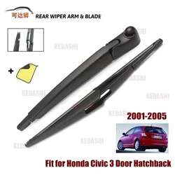 12“ Rear Wiper Clean Back Windshield Wiper Blade Arm Set fit for Honda Civic 3 Door Hatchback 2001 2002 2003 2004 2005