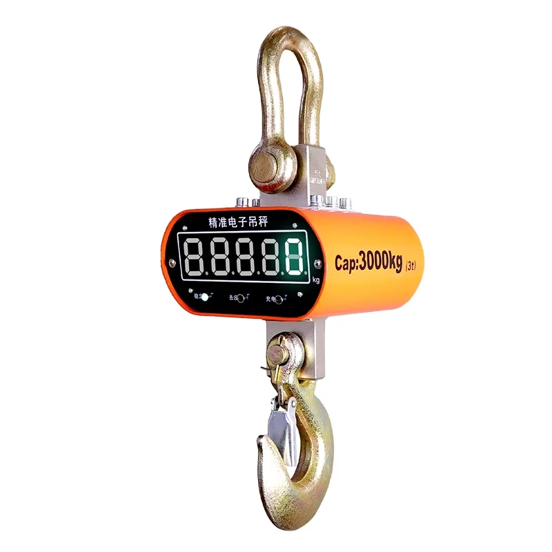 Industrial Hanging Weight Hook 5000kg Digital Crane Scale With Remote