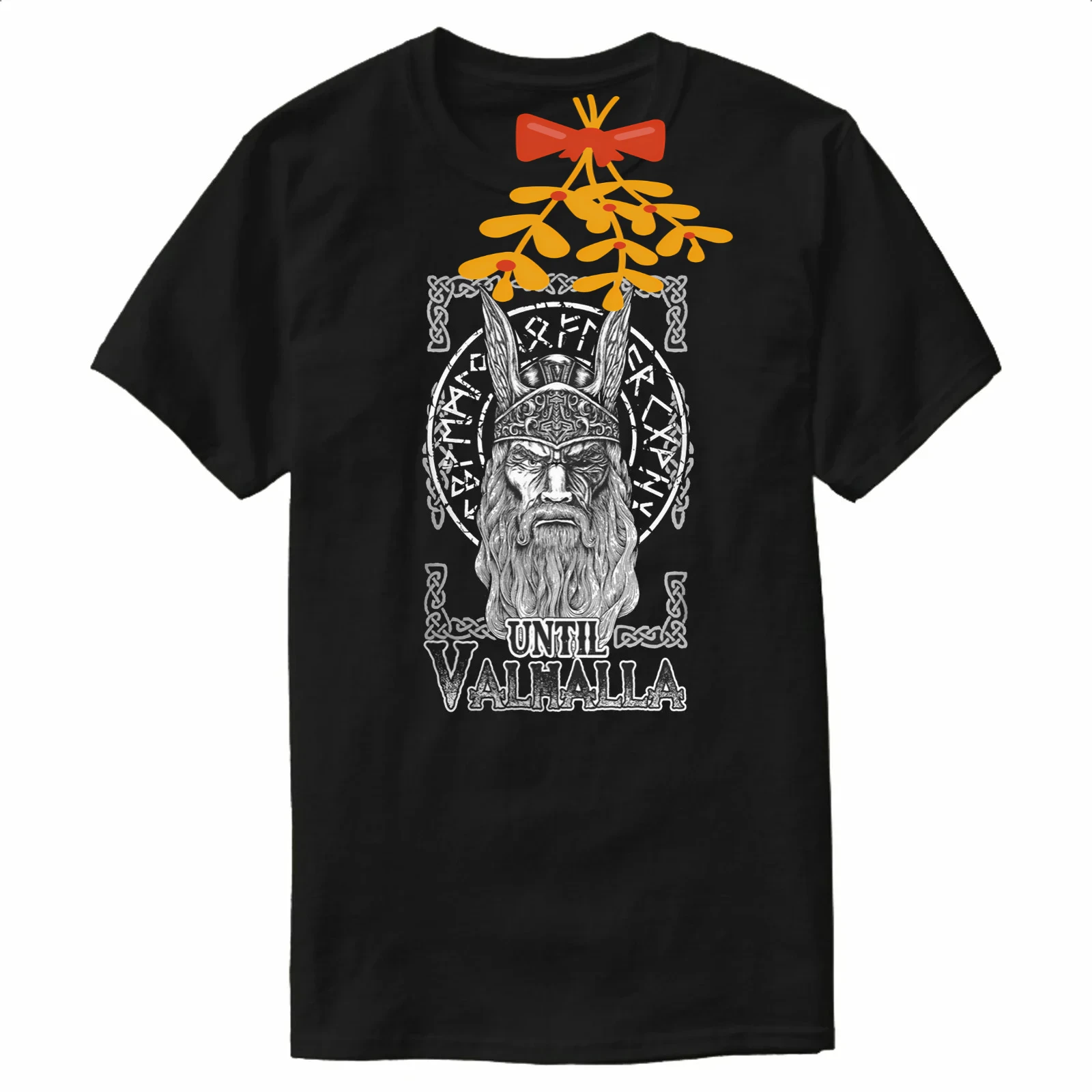 Norse Mythology warriors  God Until Valhalla T-Shirt 100% Cotton O-Neck Summer Short Sleeve Casual Mens T-shirt Size S-3XL