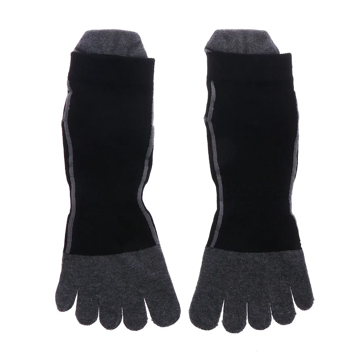 

Five Finger Toe Socks Cotton Mesh Sports Running Breathable Lightweight Gray Black Comfortable Dry Indoor Outdoor Athletic Socks