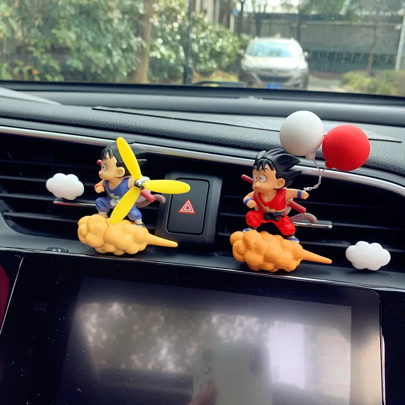 1Pcs Cartoon Anime Dragon Ball Son Goku Car Air Outlet Clip Ornament Aromatherapy Three-dimensional Interior Decoration Gifts