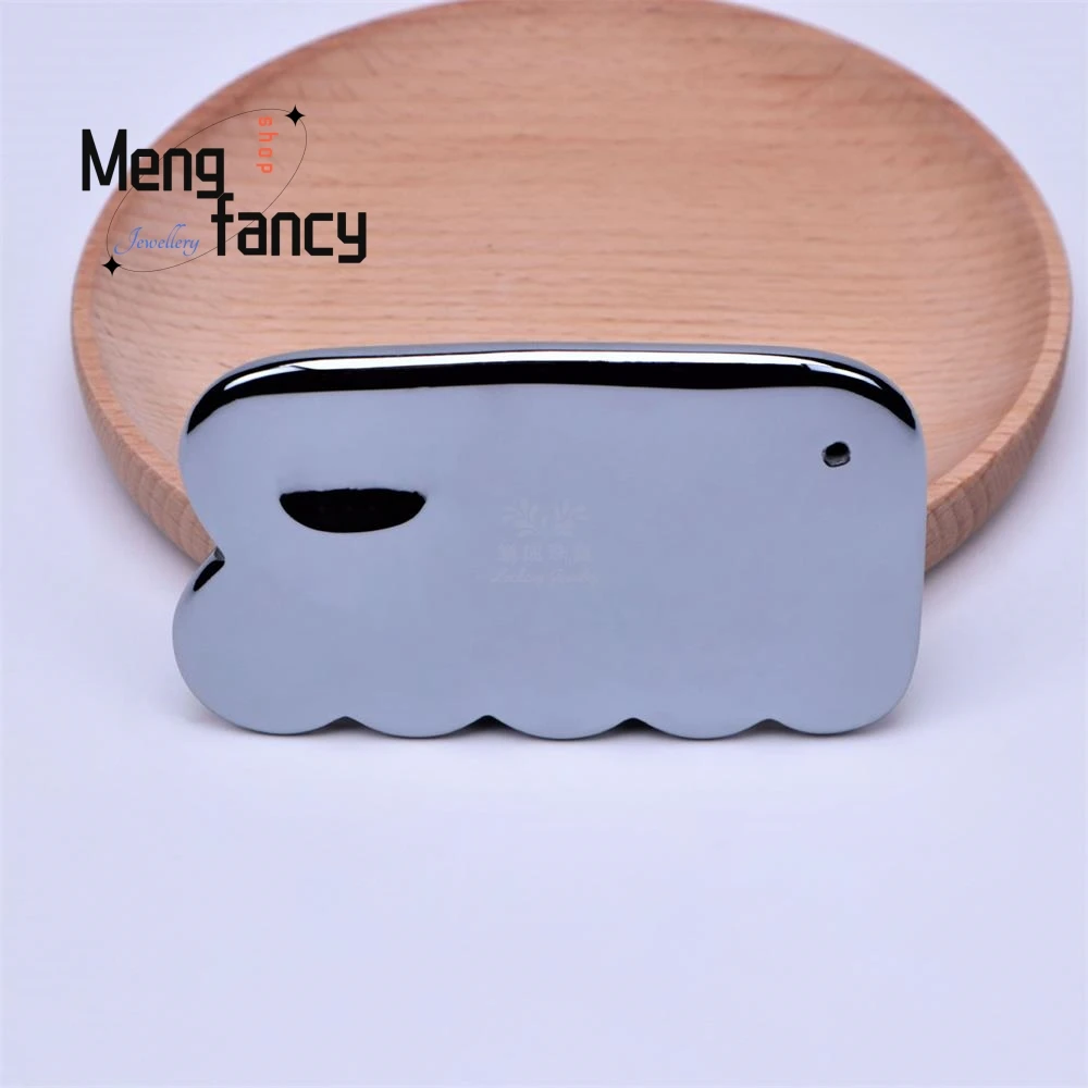 لوح كشط تيراهيرتز من حجر الطاقة الطبيعية متعدد الوظائف سبا رائع وأنيق وبسيط عالي الجودة لتدليك التجميل #3