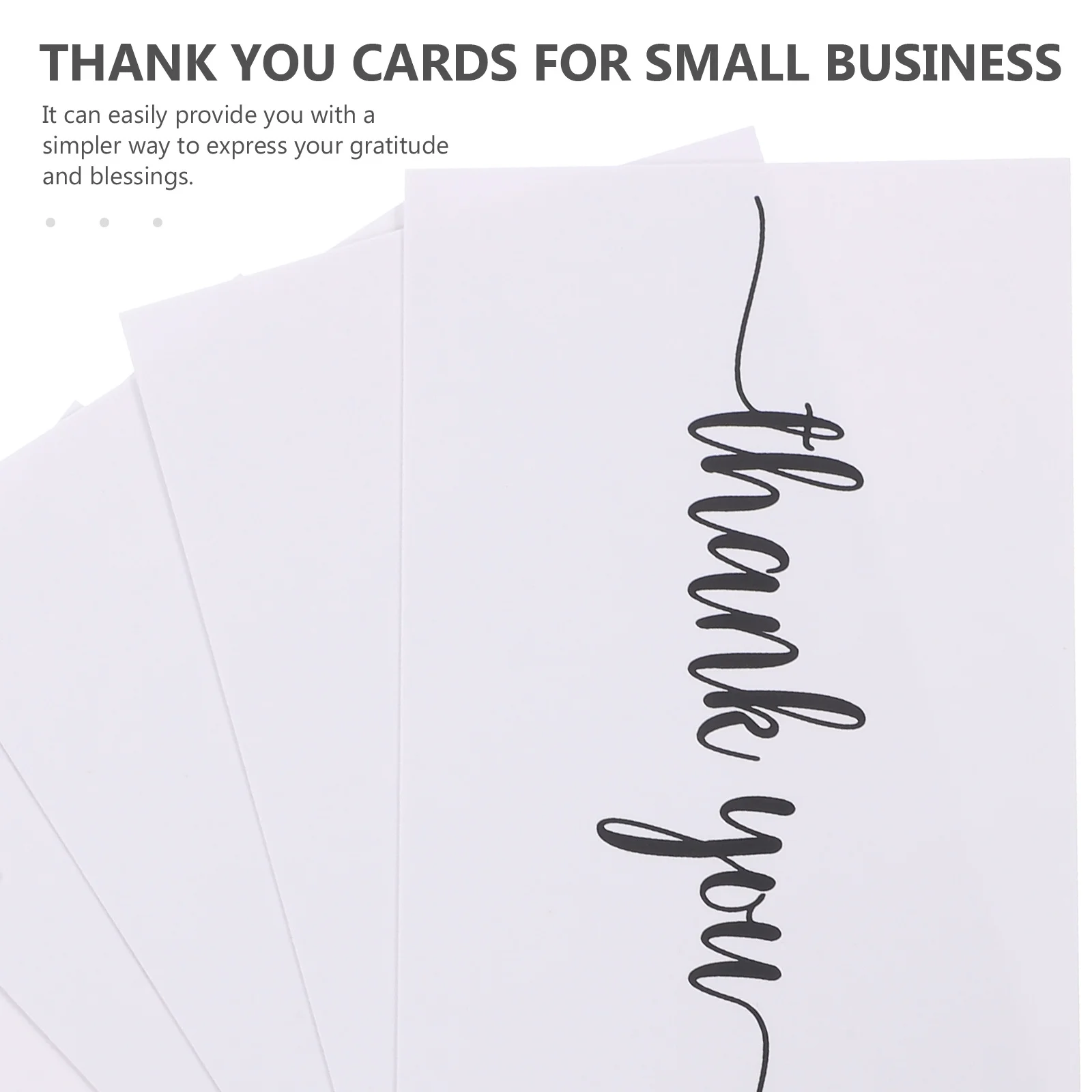 

150Pcs Blank Thank You Cards Delicate Flower Design for Retail Bakery Nail Salon Delivery Gratitude Message Card Bulk Pack