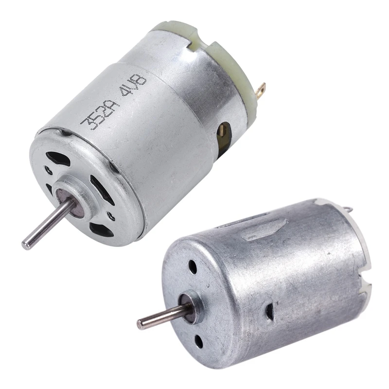 Hot 8000RPM 9V 68MA High Torque Magnetic Cylindrical Mini DC Motor Silver & RS380 DC 1.5-18V 30000RPM Micro-Motor