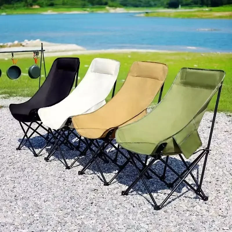 Outdoor High Back Moon Folding Lounge Gram Portable Picnic Camping Table And Chair