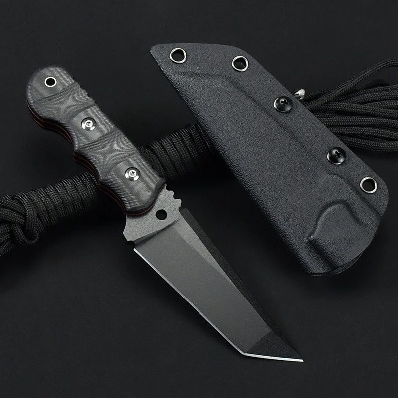 

Стальной нож для выживания 8Cr13Mov, лезвие G10, ручка, аварийный инструмент для исследования джунглей на открытом воздухе, нож для побега, мужские подарки