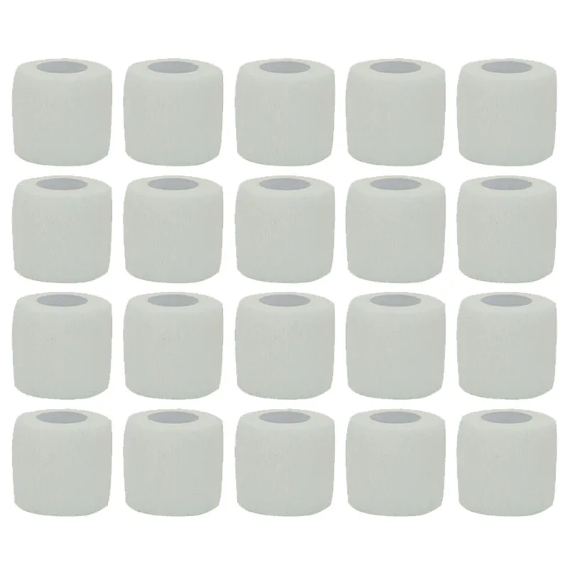 1/6/10/20 Stück weißes, selbstklebendes, elastisches Sportbandagen-Klebeband, Elastoplast für Knie, Handgelenk, Finger, Handfläche