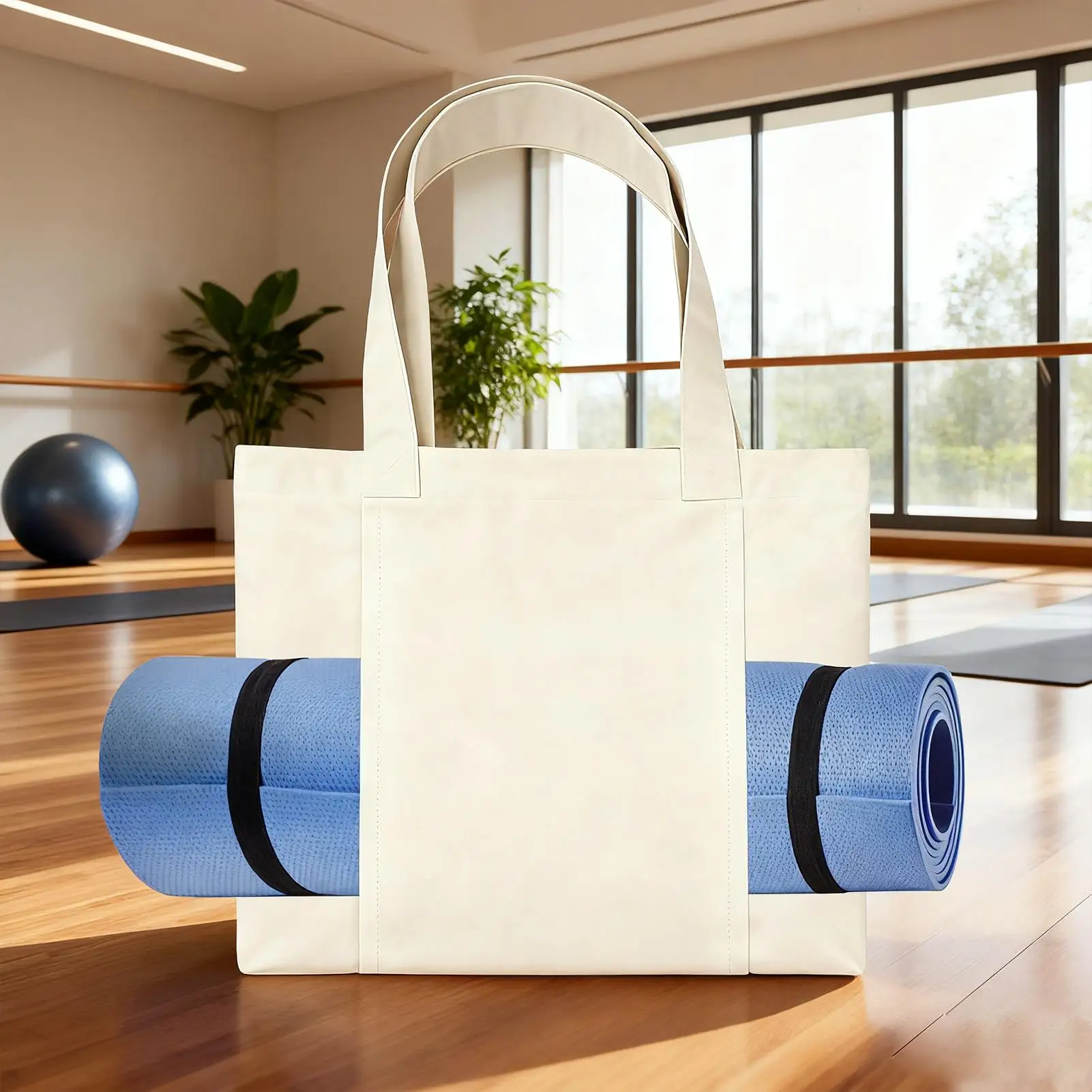 حقيبة اليوغا للنساء خفيفة الوزن منشفة حامل الوسادة حقيبة اليوغا لممارسة التمارين بيلاتيس المنزل السفر اللياقة البدنية غرفة الرقص التمريض #4