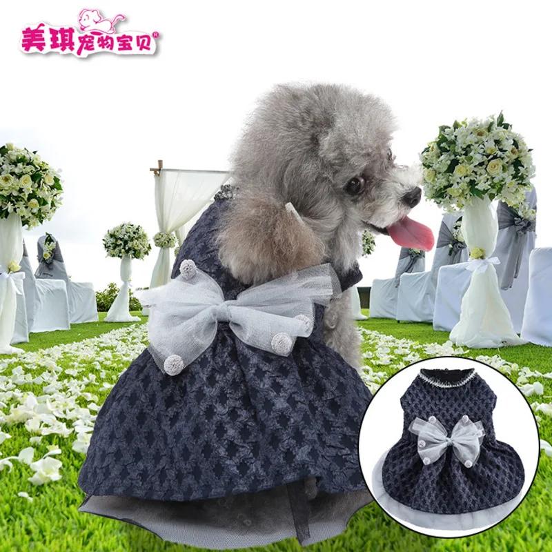 

Pet Knot Clothing Princess Style Cat Dog Pet Evening Dress Dog Clothing Wedding Dress Attending Evening Dress