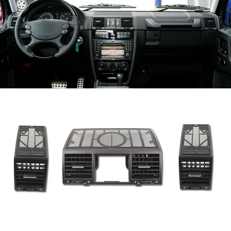 

Front Dashboard Left Right Center Air Conditioner AC Vent Grille Outlet Assembly for Mercedes-Benz G-Class W463 2004-2018
