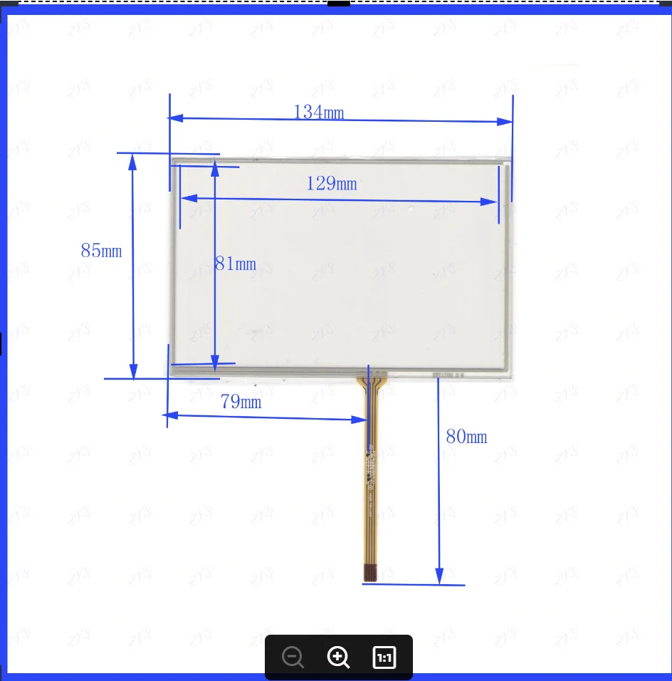 

ZhiYuSun New XWT1700 134*85mm Touch Screen Touch Panel Glass Replacement XWT1700 134*85
