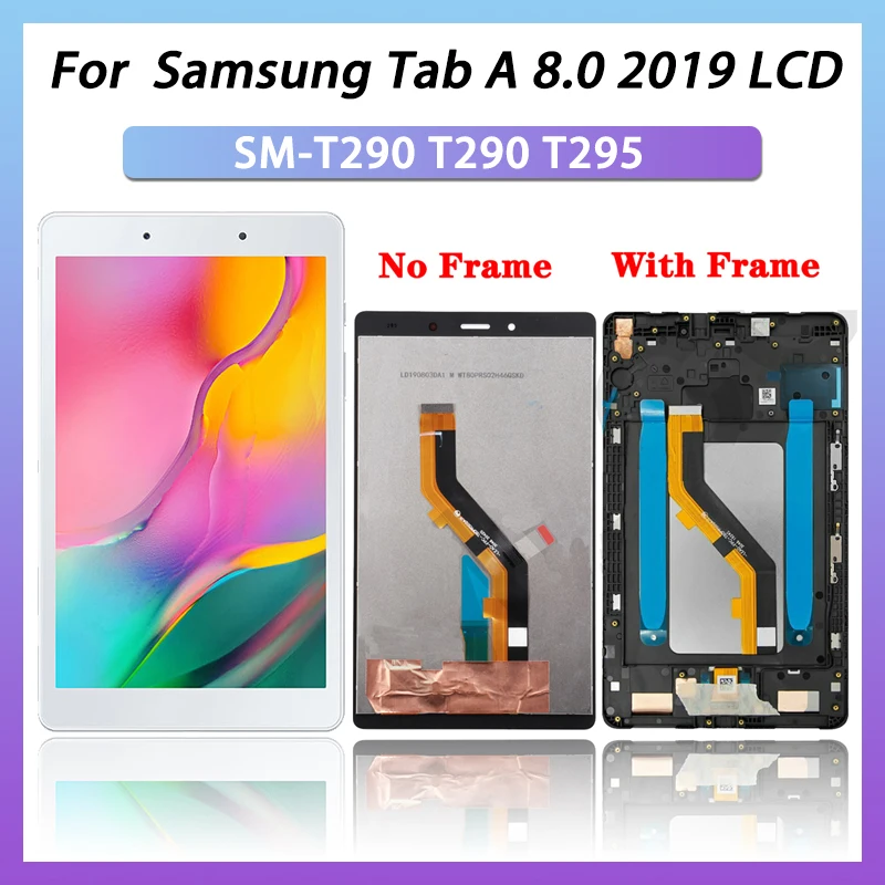 

8 inch For Samsung Tab A 8.0 2019 SM-T290 SM-T295 T290 T295 LCD Display With Frame Touch Screen Digitizer Assembly