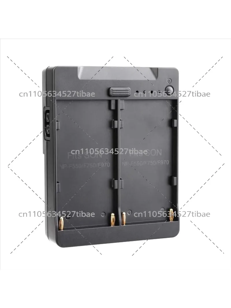 Dual NP-F550/750/970 NP-F Series Battery To V-Mount Lock Power Supply Converter Plate Dual Battery Power Supply Adapter
