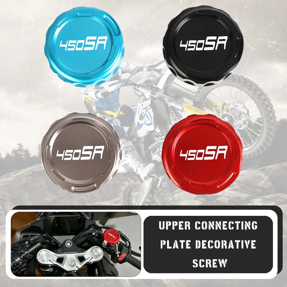 

FOR CFMOTO 450SR 450SS 450 SS SR 2022 2023 2024 Upper Connecting Plate Decorative Screw Motorcycle Accessories Front Fork Covers