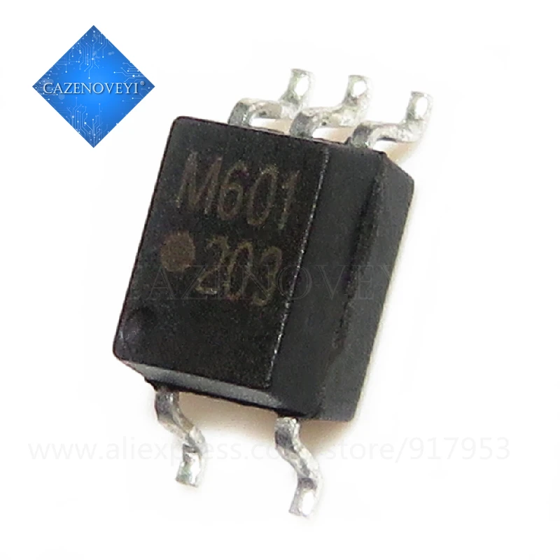 10pcs/lot HCPL-M601 M601 SOP-5 Small Outline, 5 Lead, High CMR, High Speed,  Gate Optocouplers IC In Stock