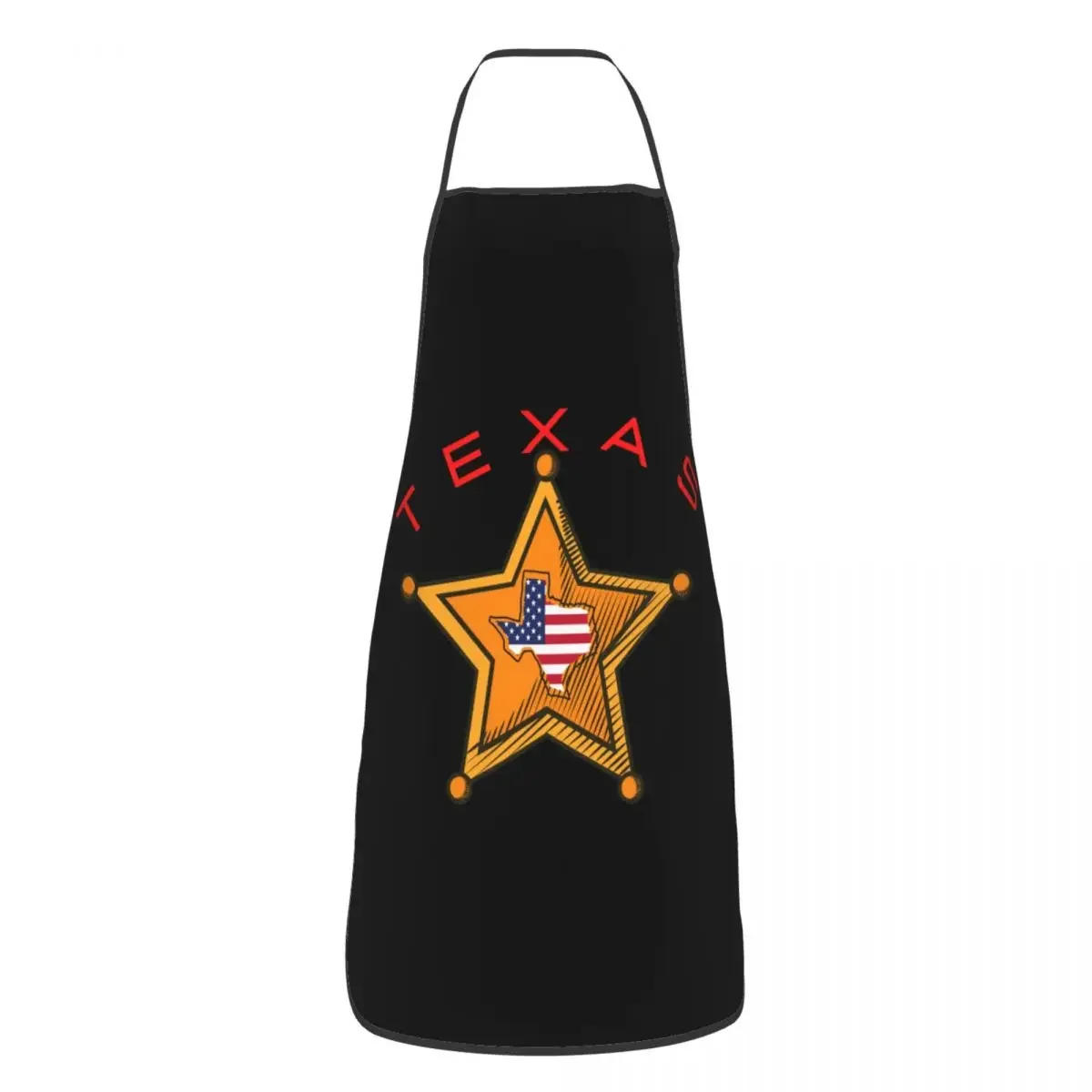 Funny Texas Map Star Bib Apron Men Women Unisex Kitchen Chef Western Texas Star Tablier Cuisine for Cooking Baking Gardening