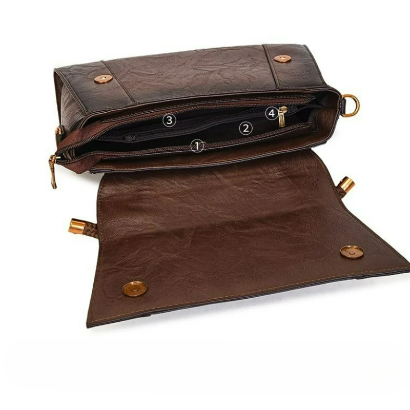 Light Luxury Retro Ethnic Style Embossed Bag Women' New Foreign Style Portable Shoulder Oblique Span Bag Exquisite Simple Casual