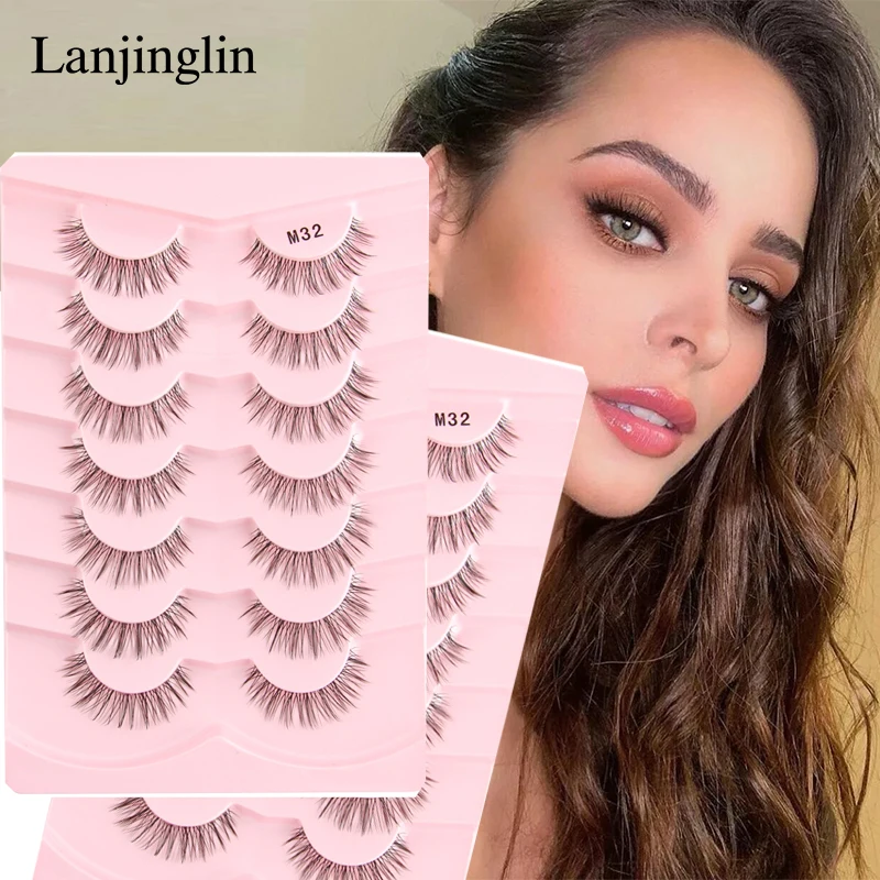 5/7/ pairs Faux 3D Mink Lashes Fluffy Natural False Eyelashes Makeup Tools Eyelash Extension Fake Lashes Makeup Faux Cils