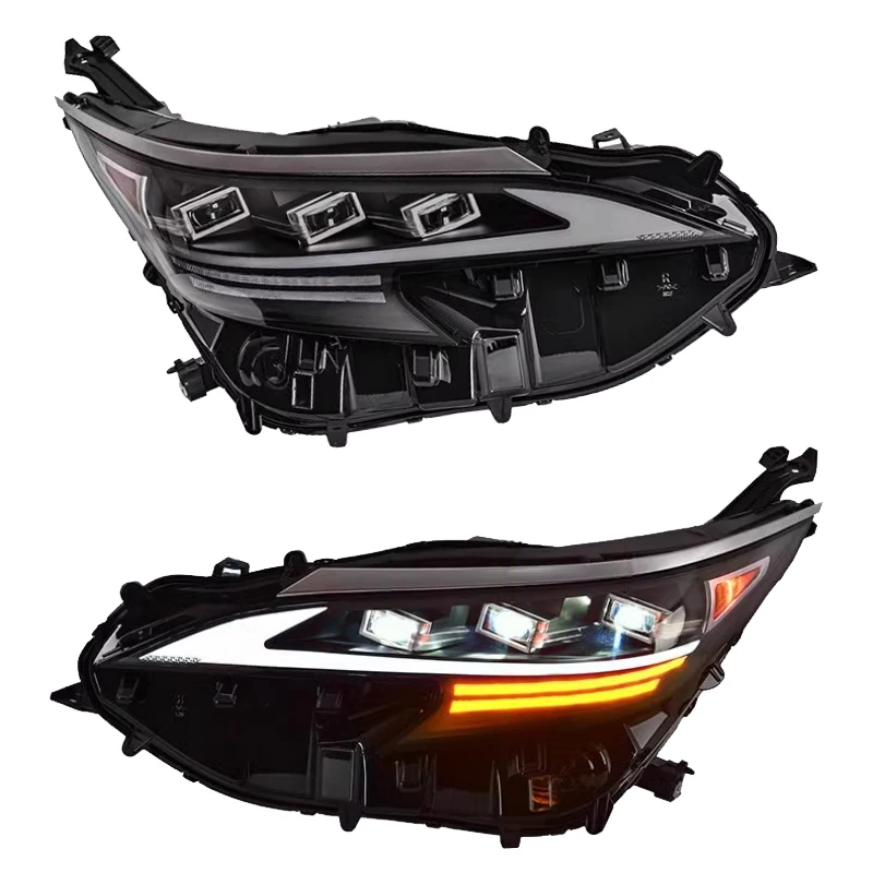 

Для Toyota Sienna 2021 2022, передняя фара, автомобильные аксессуары, обновленная светодиодная фара, DRL, фары в сборе, DRL