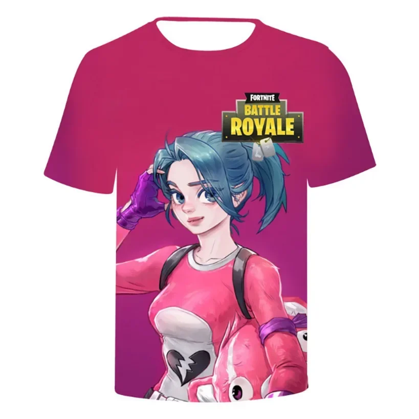 Fortnite Kids Clothing Tops Boy T-shirt Game Summer 3D Print T Shirts Funny Anime Short Sleeve Men\'s Women\'s Tee