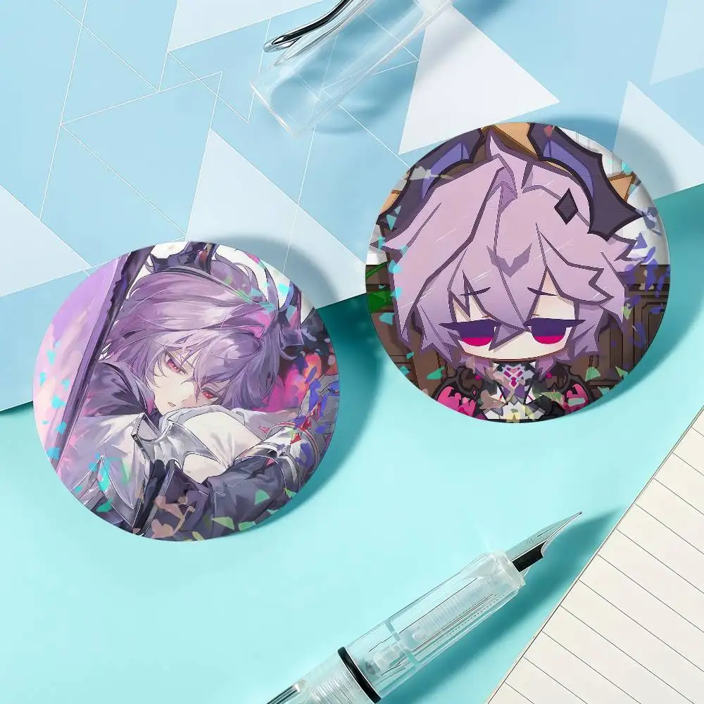 Game Genshin Impact Durin Laser Badge Ensemble Lapel Pins for Backpacks Briefcase Brooch Clothes Gifts