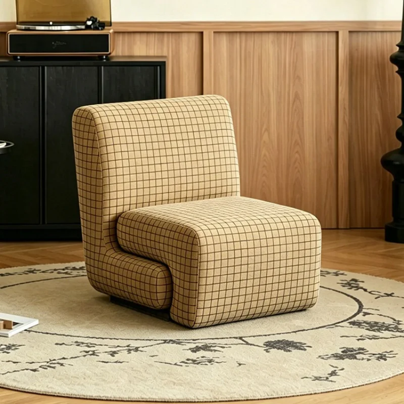 Medieval style lazy single chair living room designer balcony single leisure sofa chair household sofá perezoso home furniture