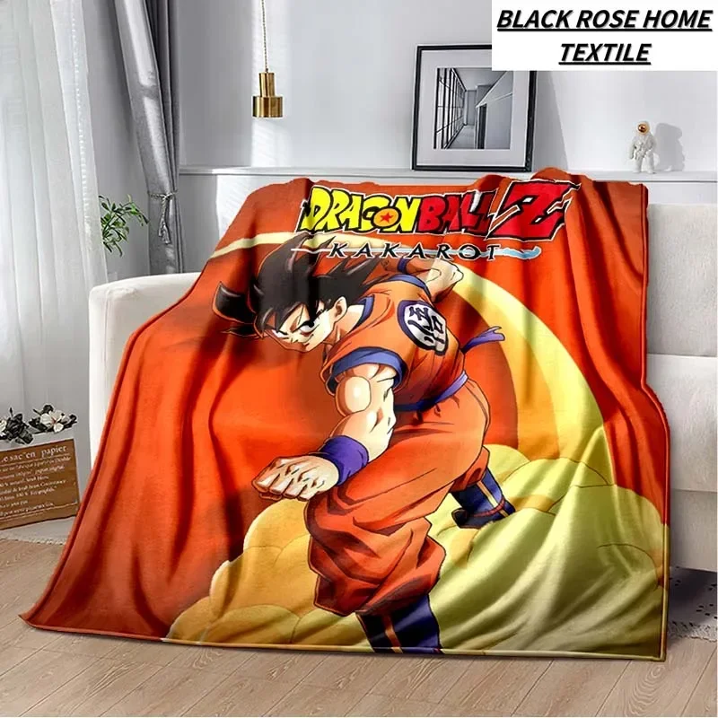 Fashion Art Print Anime D-Dragons B-Balls Blanket Family Living Room Sofa Noon Break Plush Sleeping Blanket Adult Birthday Gift