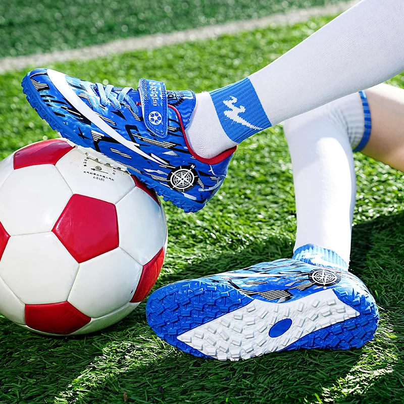 YISHEN Fußball Schuhe Kinder Fußball Schuhe TF/FG Stollen Gras Ausbildung Sport Schuhe Trend Sneaker Für Jungen Chaussures De fußball