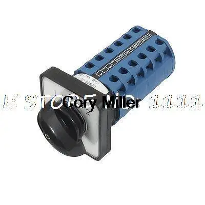 

660 В переменного тока, 20 А, 24 клеммы, 3 положения, поворотный кулачковый переключатель