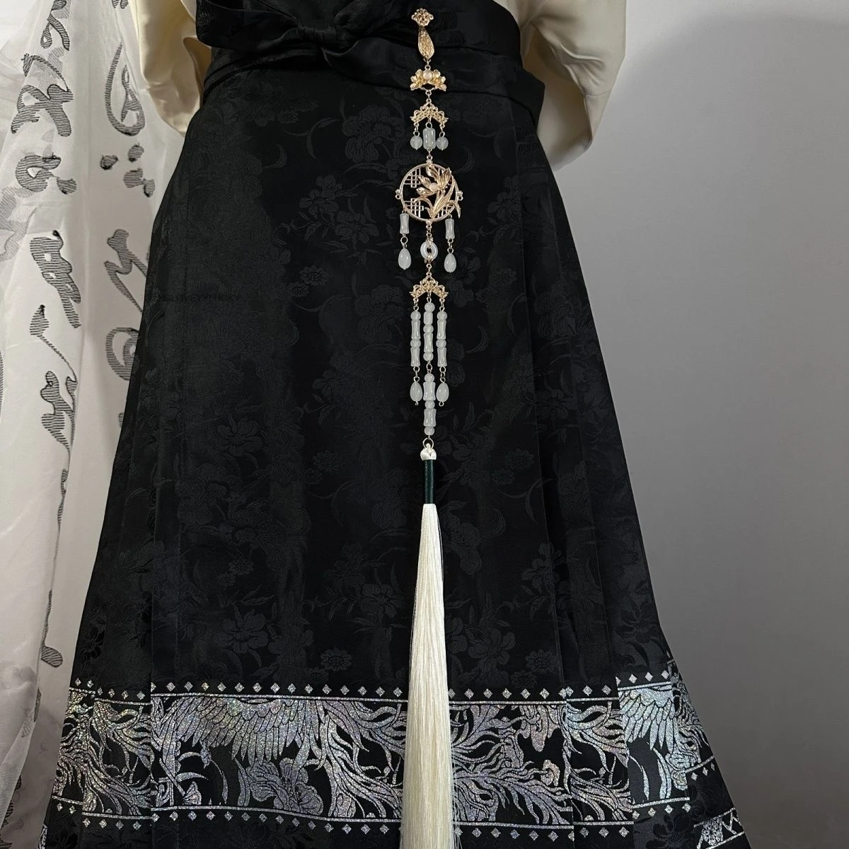 

Древний китайский Cheongsam Hanfu, подвесной пояс Hanfu, подвеска на талию, новая китайская бахрома, аксессуары в национальном стиле, подвесной пояс