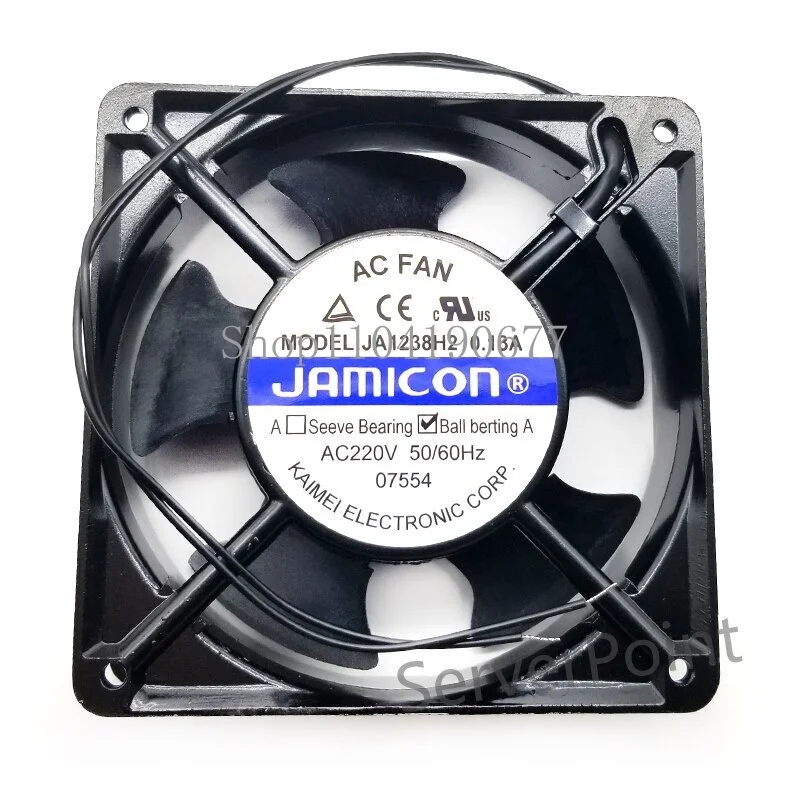 For JAMICON JA1238H2 AC220V 0.13A 120*120*38mm 12038 2line Bearing Cooling Fan