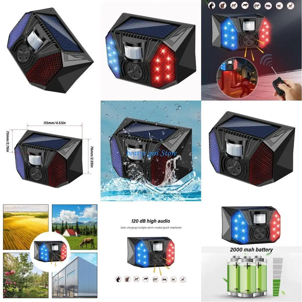 C7AB Zasilane energią słoneczną systemy alarmowych dla bezpieczeństwa w gospodarstwie domowym na zewnątrz