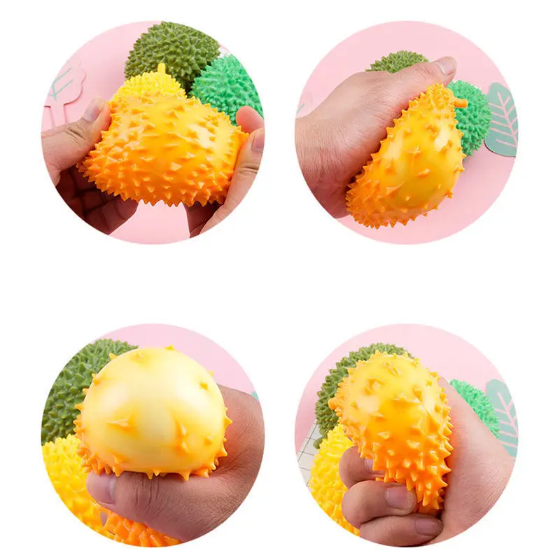 Funny Durian Squeeze Toy Big Fruit Decompression Toys Yellow Green Ball Adult Stress Relief Creative Prank Toy