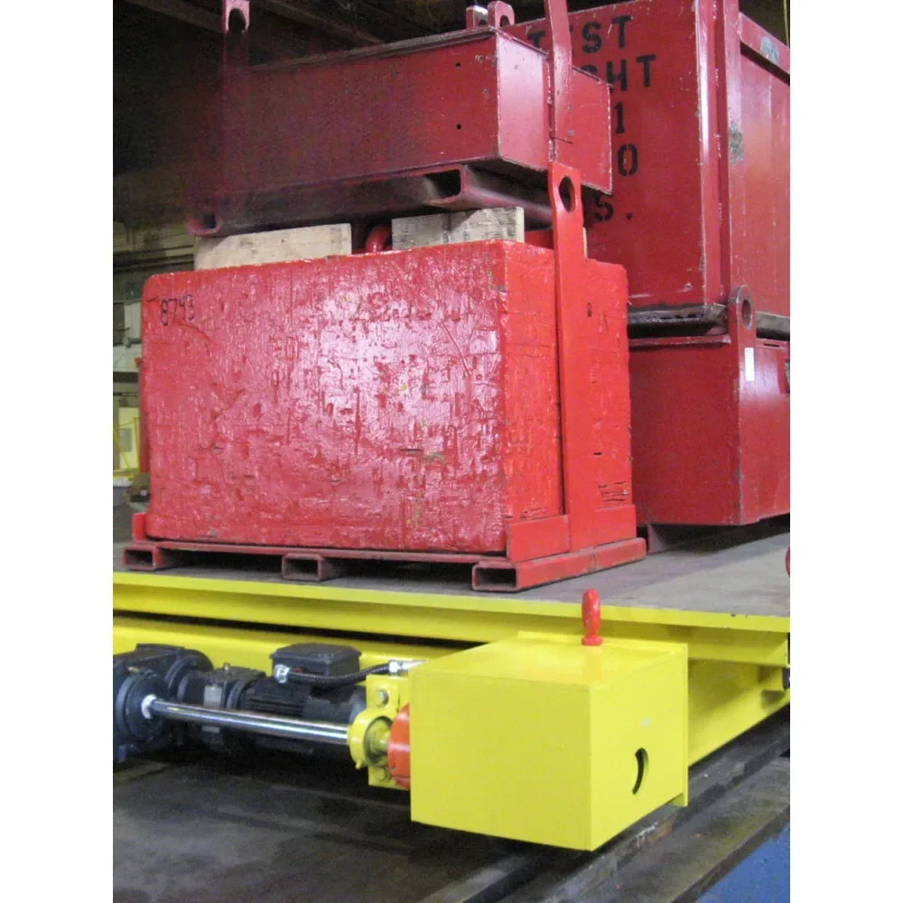 Heavy-duty rail electric flat car large billet transfer intelligent handling machine