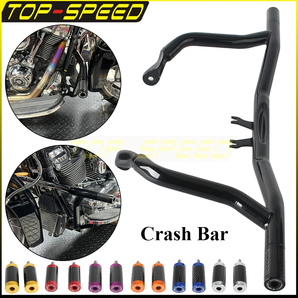 

Motorcycle Front Engine Guard Crash Bar For Harley Road King FLHR Street Electra Road Glide FLHX FLHT FLTRX Freewheeler FLRT 14-