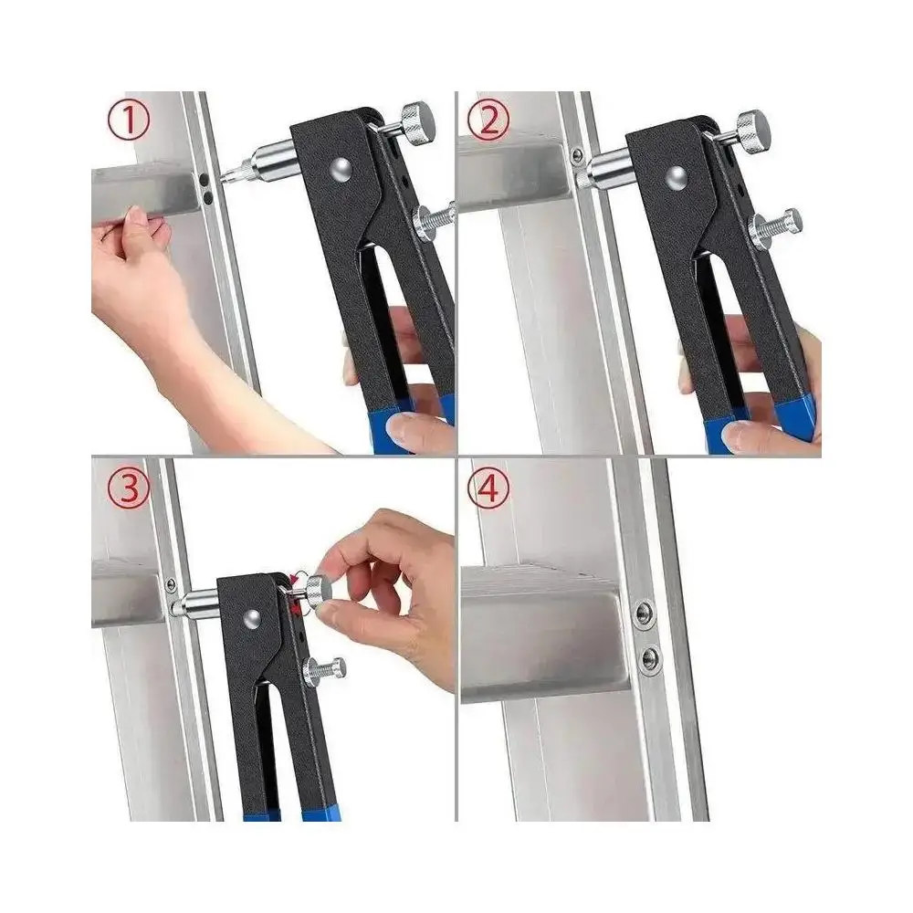 Nut Rive Tool M3-M8 Aluminum Rivnut Nutsert Riveting Woodworking Tools Set Home Tool New 86 Pcs Hand Riveter Nut Rivet Gun Kit