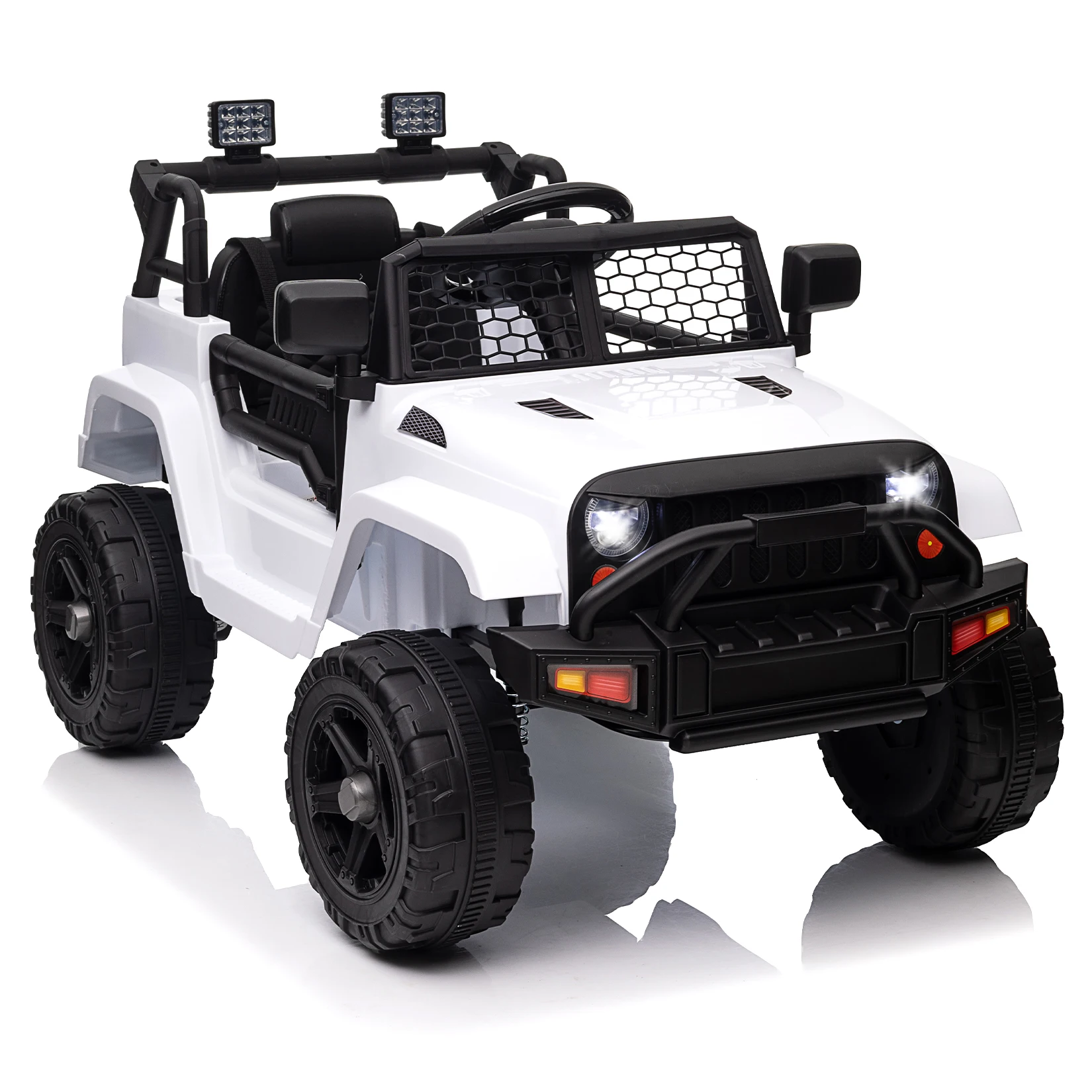 Electric Car for Kids with Remote Control, 12V Ride on Toys for 1+ Year Old, 3 Speeds Truck to Drive, Music MP3