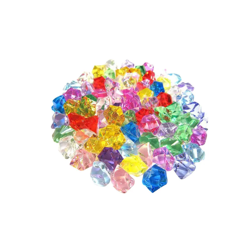 

200 Pcs Acrylic Stones Crystal Bright Friendly Vase Filler Aquarium Decor Table Scatter Phone DIY Craft