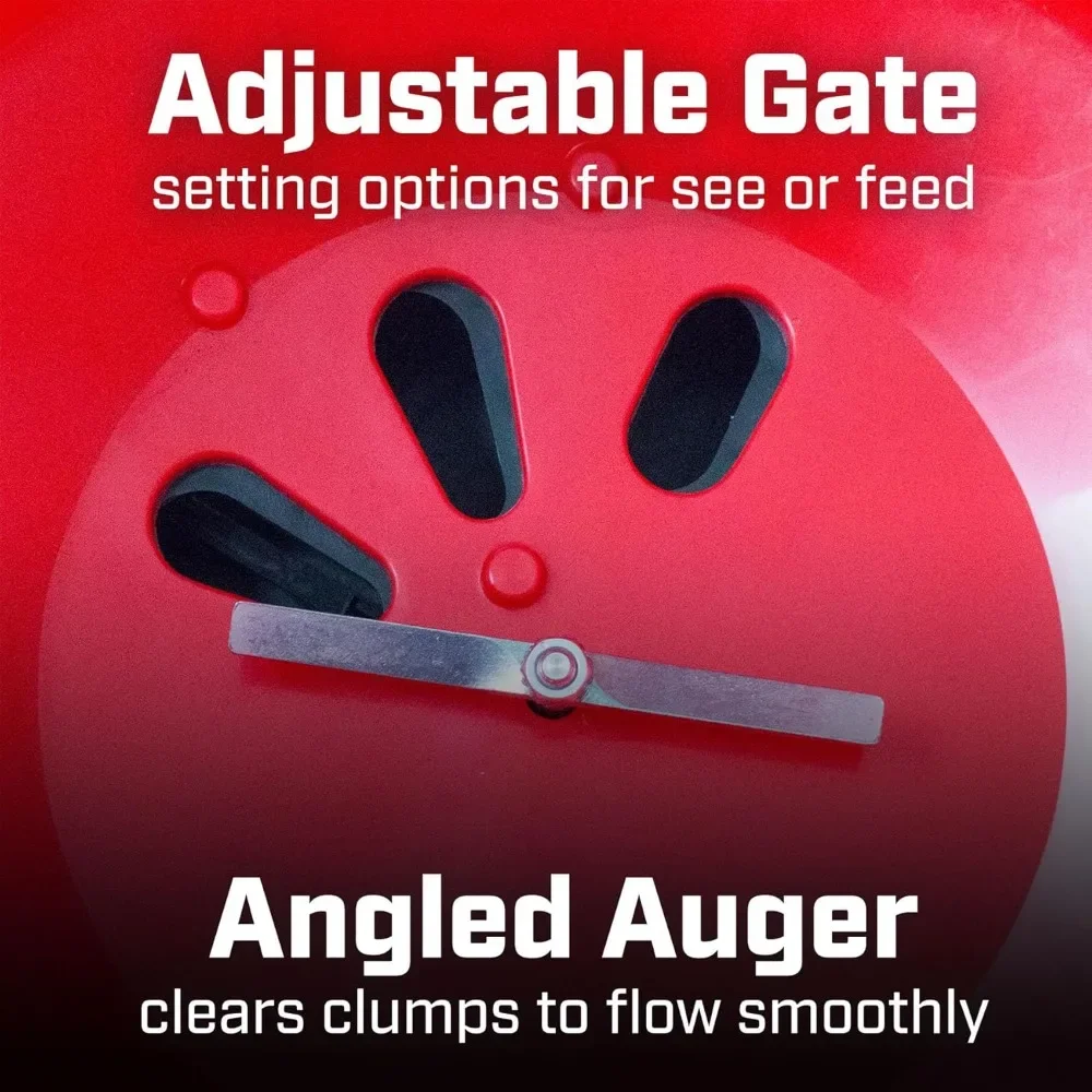 8400C 100-Pound Capacity Professional SureSpread Turf Spreader, Red