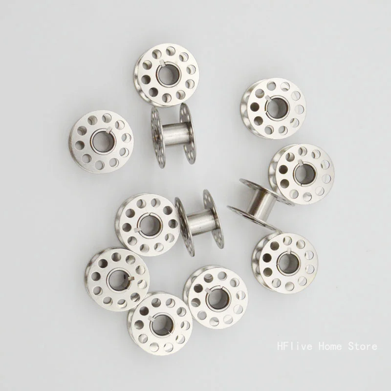 5PCS Sewing Machine Bobbins Case and Metal Bobbins Spool Suitable DIY Sewing Accessories for Household Sewing Machine