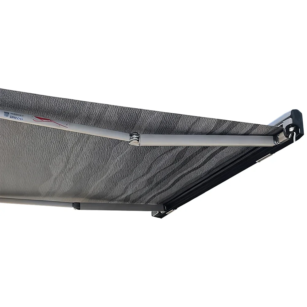 KQX TYTXRV 4*2.5 Customizable RV Awning Aluminum Alloy Frame Thickened Oxford Fabric Caravan Camping Retractable Side Awnings