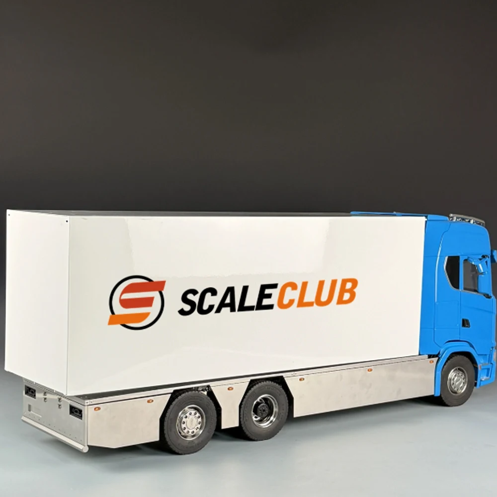 SCALECLUB 1/14 European Style 770S 3-Axle Full Metal Chassis Container Truck RTR