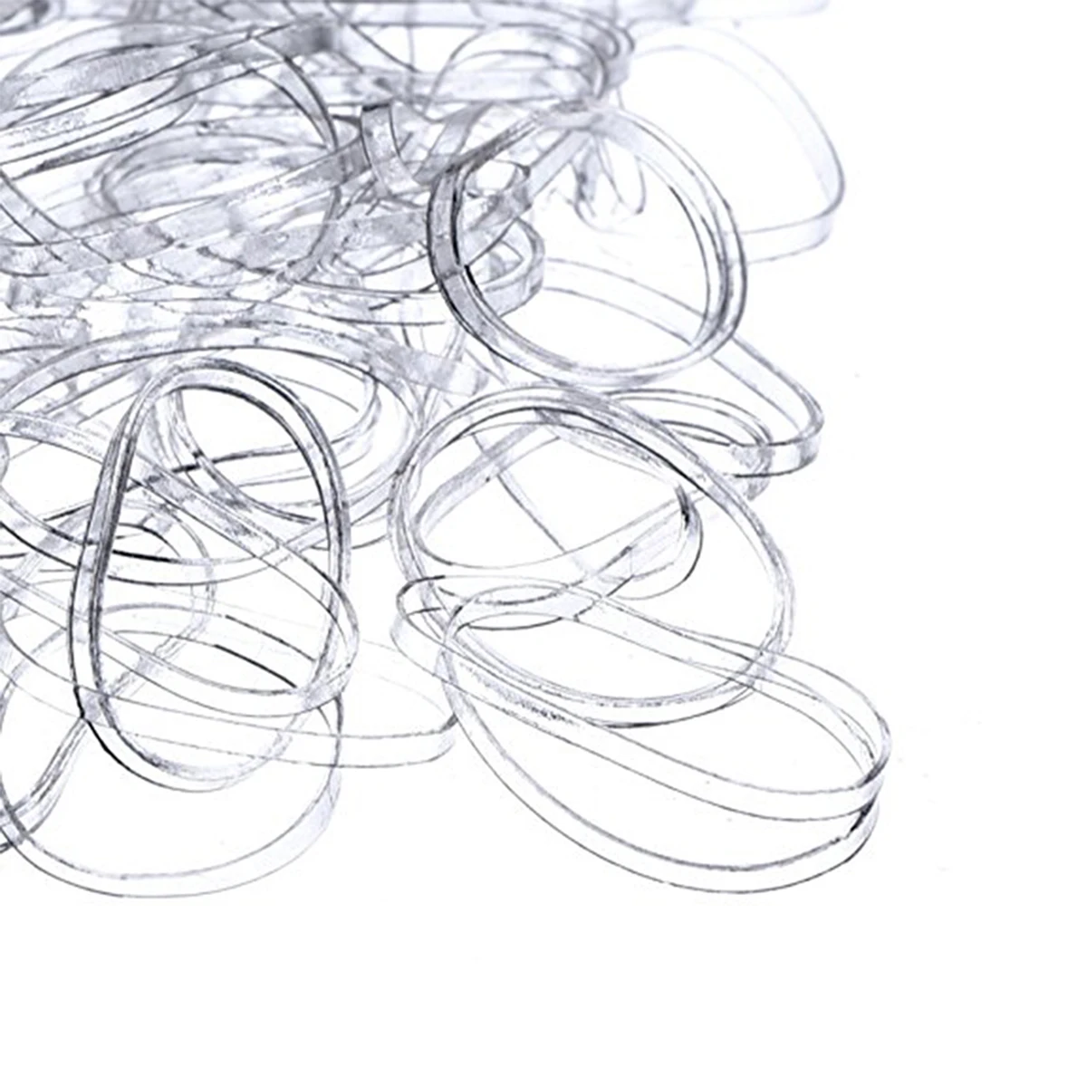 

1200 Pcs Hair Rubber Bands Elastic Disposable Braiding Bands Non Pulling Transparent for Ponytail Braiding Hair Care Styling