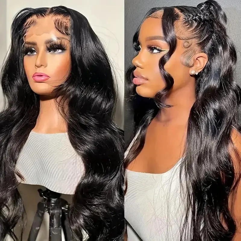 Rosabeauty Body Wave 13X4 Front Human Hair Lace Frontal Wig HD 13X6 Transparent 5X5 Ready To Wear Glueless Wig 250 Density