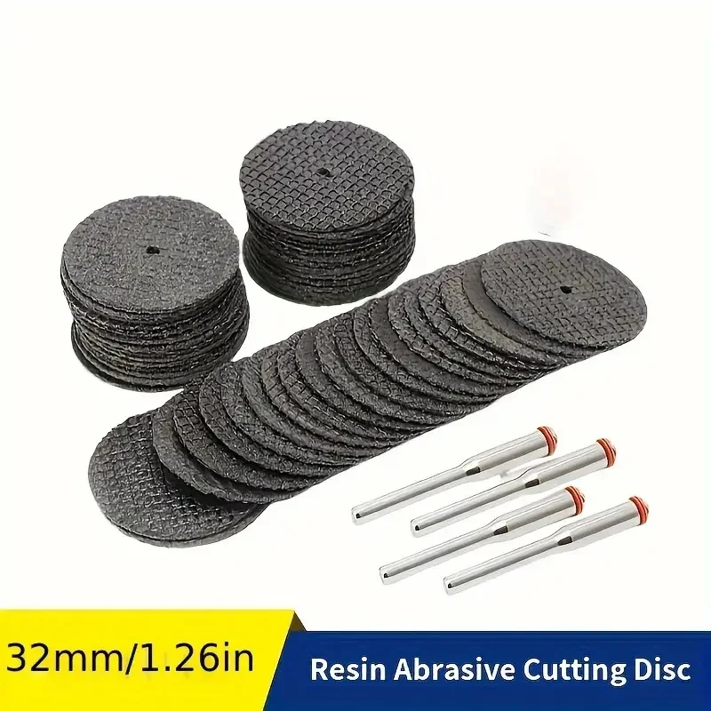 Suitable for Dremel Accesories Metal Cutting Rotary Tool Saw Blade Abrasive Cutting Disc 32mm With Mandrels Grinding Wheels