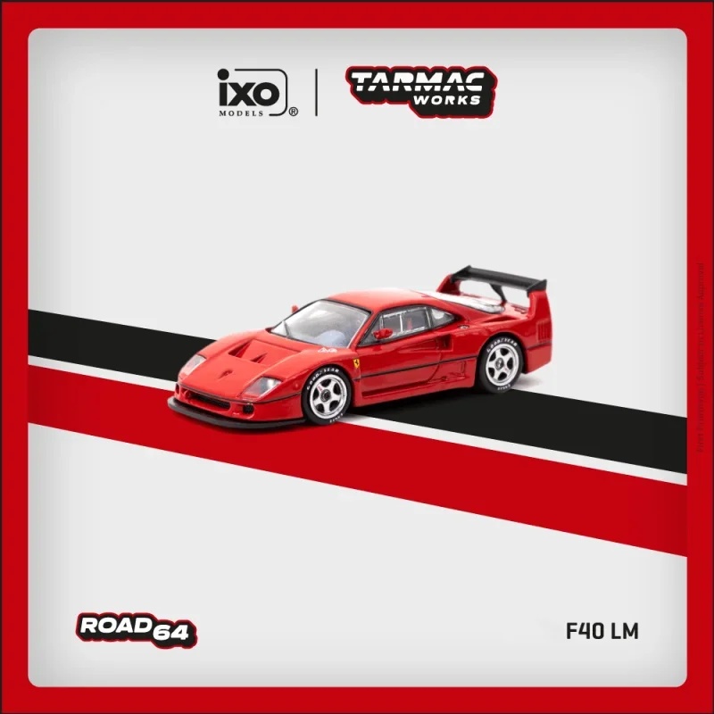 

1:64 TW F40 LM красная Коллекционная модель автомобиля, Миниатюрная игрушка Tarmac работает